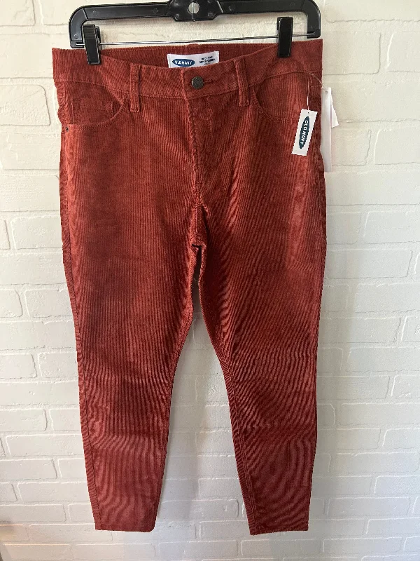 Smart Footwear Pants Corduroy By Old Navy In Orange, Size: 10