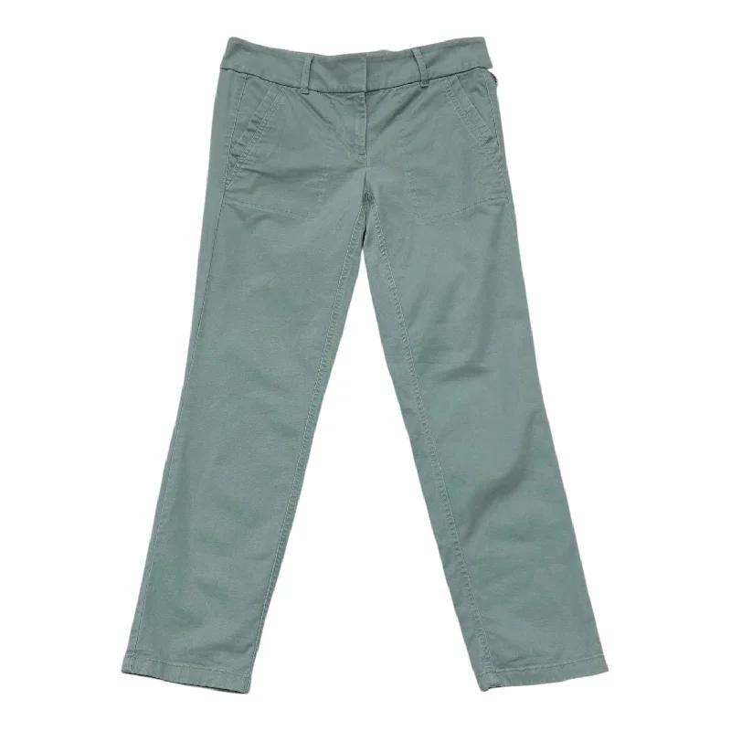 Sporty Hoodies Pants Cropped By Loft In Teal, Size: 2