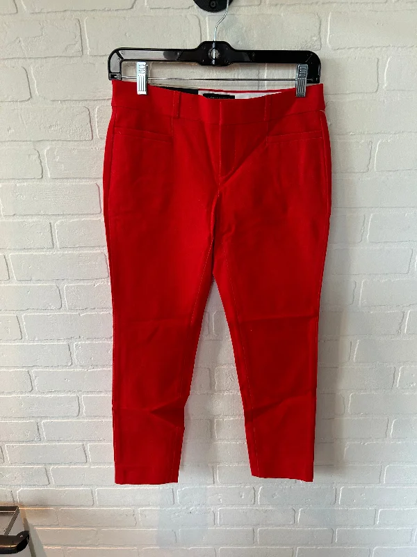 Stylish Hoodies Pants Dress By Banana Republic In Red, Size: 0