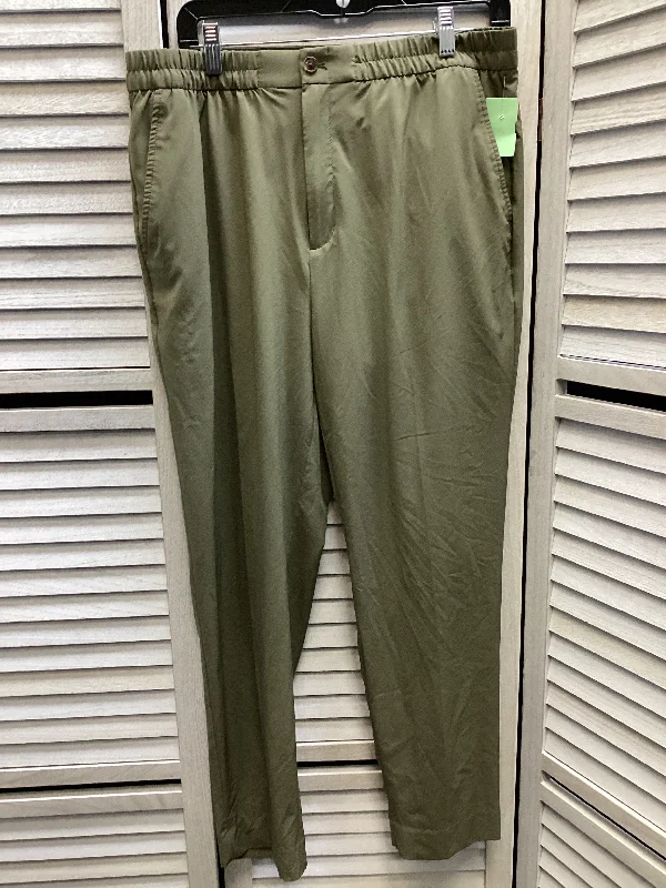 Smart Footwear Pants Linen By Banana Republic In Green, Size: 10