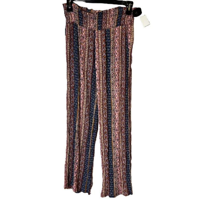 Sporty Looks Pants Wide Leg By Three Dots In Multi-colored, Size: L