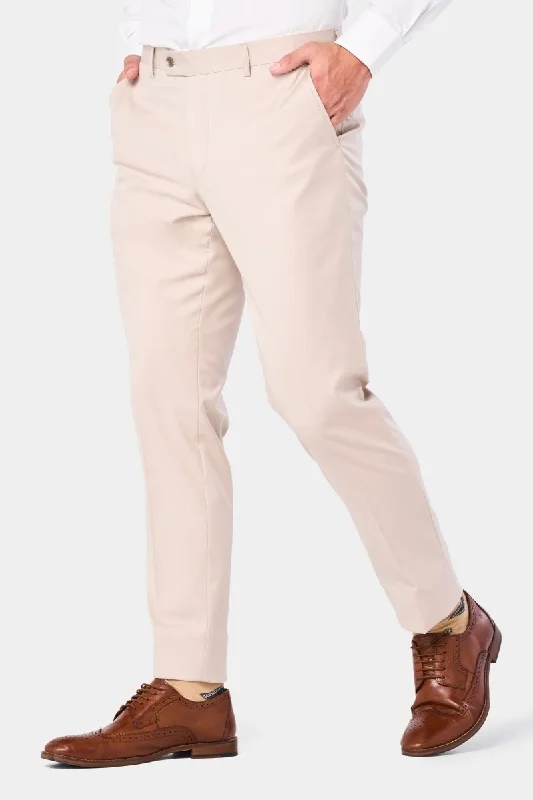 Sleek Outerwear Tan Pants