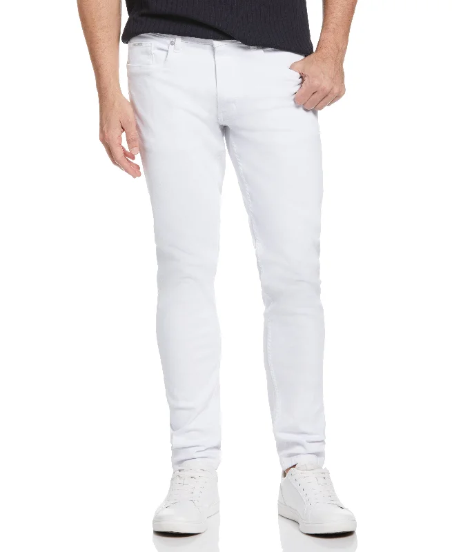 Cool Sweatshirts Recover™ Slim Tapered Fit White Denim Jeans