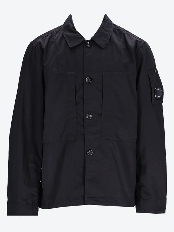 Simple Jeans Nylon buttoned overshirt