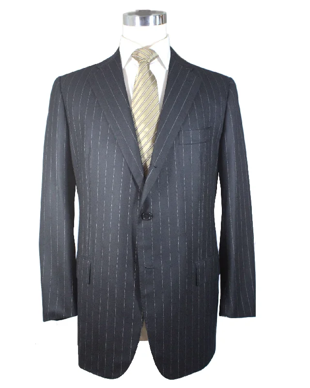 Fashion Shirts Cesare Attolini Suit Gray Stripes Wool Cashmere EU 52/ US 42 - Drop 4 SALE