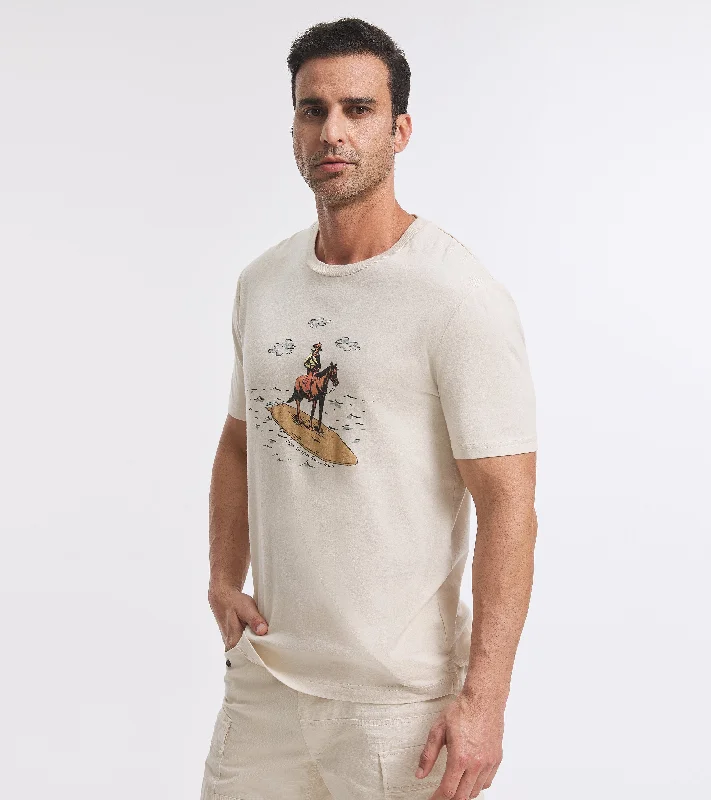 Sleek Outerwear Cowboy Graphic Tee