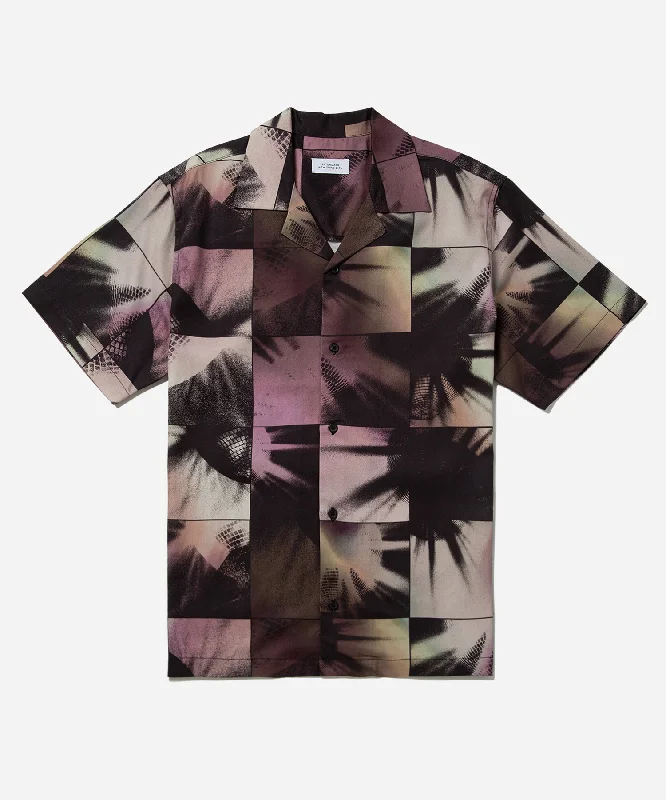 Cool Outerwear Disco Print Canty Short Sleeve Shirt