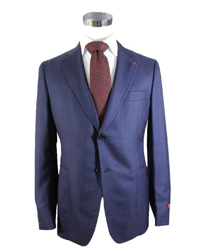 Classic Shirts Isaia Sport Coat Dark Blue - Cashmere Silk EU 50/ US 40