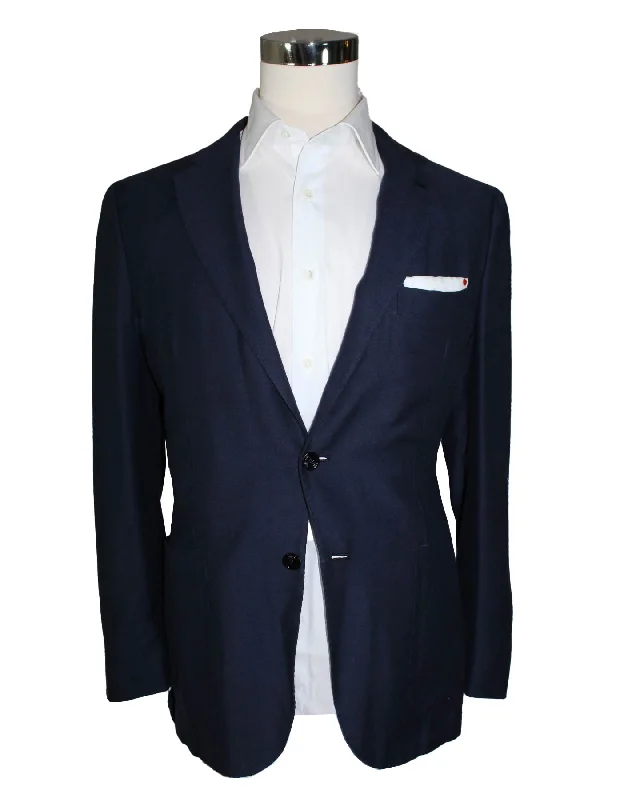 Modern T-shirts Kiton Sport Coat Navy Men Blazer EUR 52 - US 42 R Cashmere Cotton SALE