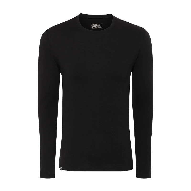 Athletic Tops Men's 100% Merino Wool Long Sleeve