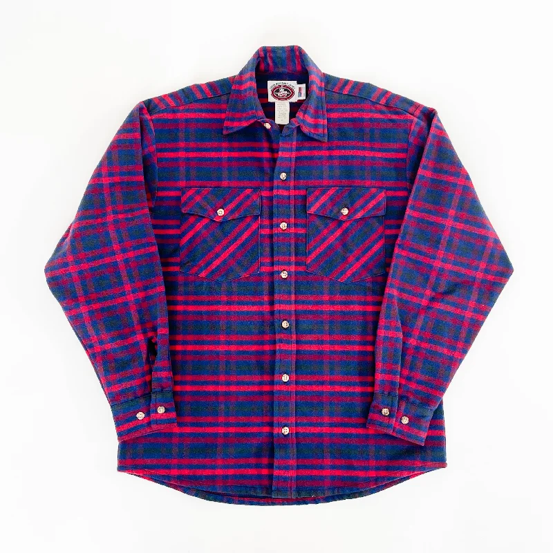 Sporty Jackets Mens Flannel Button Shirt - Boston Plaid