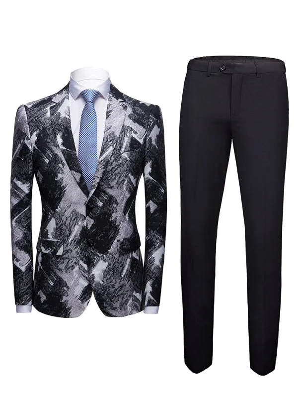 Versatile Tops Men's Slim Fit Business Two Piece Suit