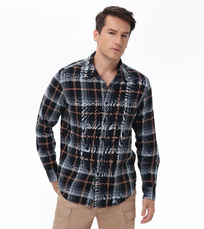 Classic Shirts Plaid Button Down Shirt