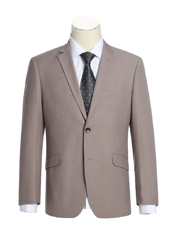 Comfortable Hoodies Men's 2-Piece Slim Fit Single Breasted Notch Lapel Suit