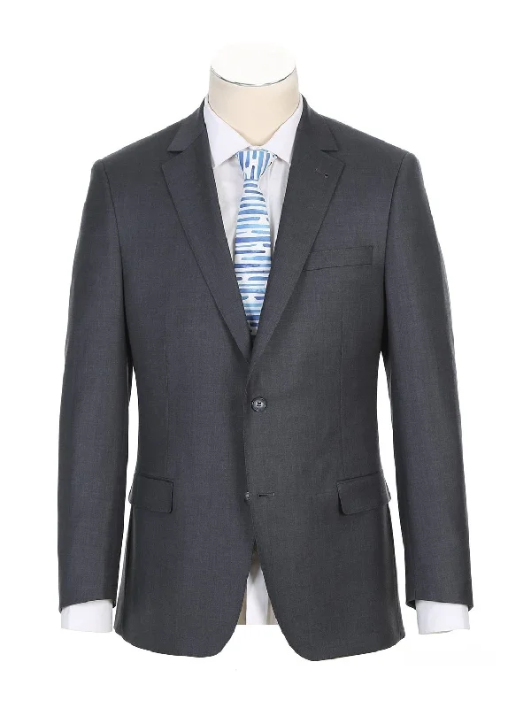 Casual Tops Men's Gray Half-Canvas Suit