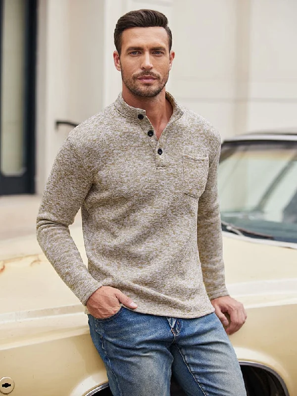 Classic Pants Thermal Fleece Henley Sweatshirt (US Only)